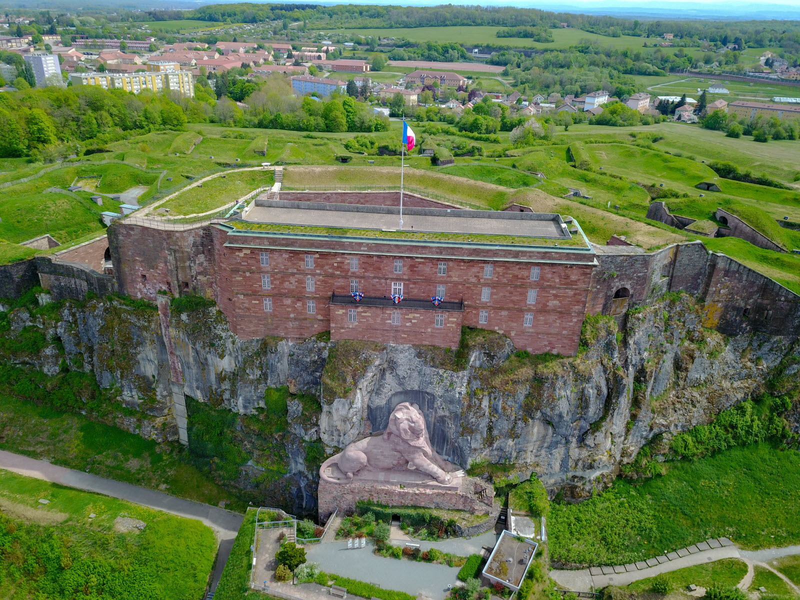 Citadelle de Belfort et le Lion de Belfort